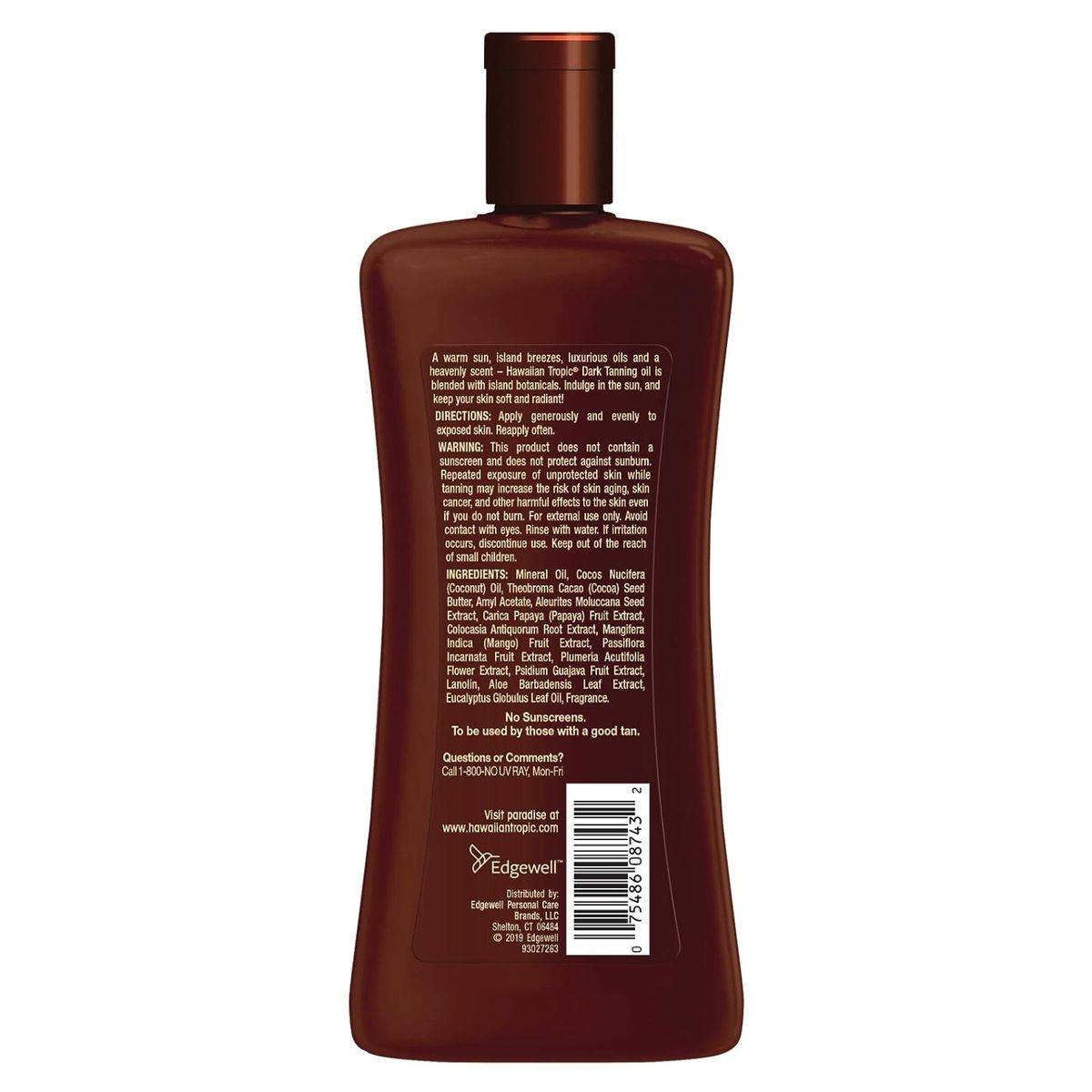Hawaiian Tropic Dark Tanning Oil SPF0 236ml
