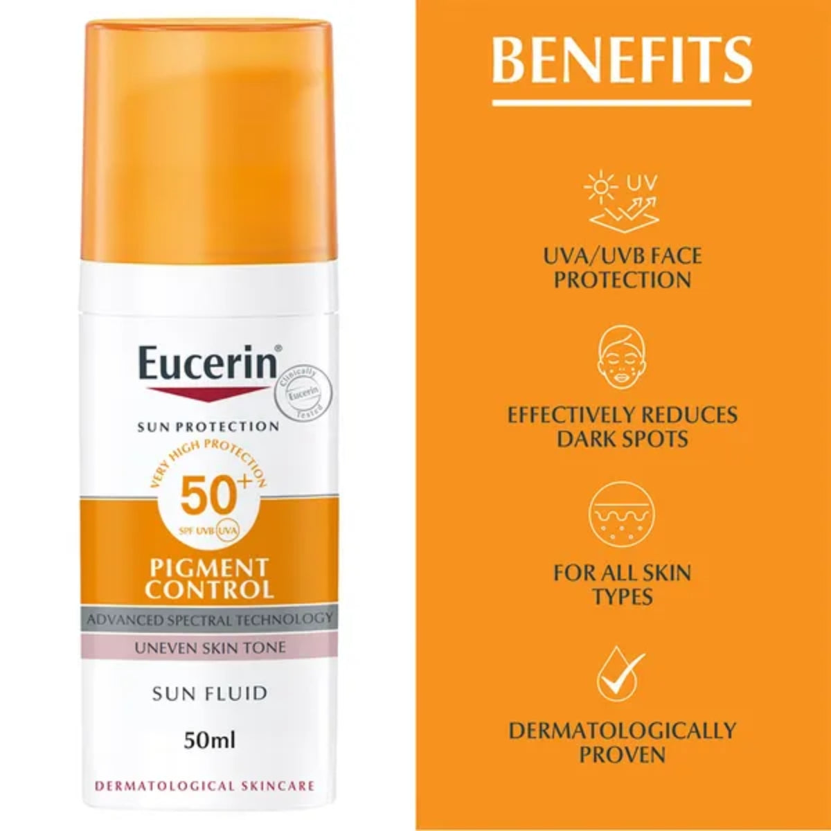 Eucerin Sun Protection Pigment Control Face Sun Fluid SPF50+ 50ml