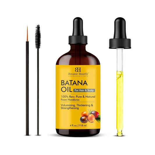 Botanic Hearth Batana Oil for Hair Growth | 118 ML |Natural, Unrefined & Organic, Sourced from Honduras - Enhances Hair Thickness, Prevents Hair Loss, Repairs Damaged Hair for Men & Women