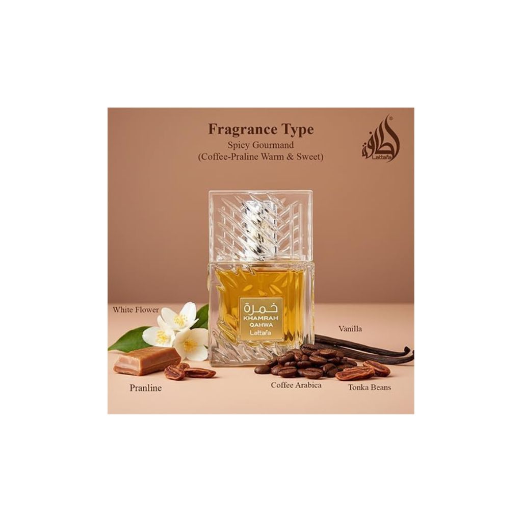Lattafa Khamrah Qahwa Eau de Parfum 100ml – Unisex