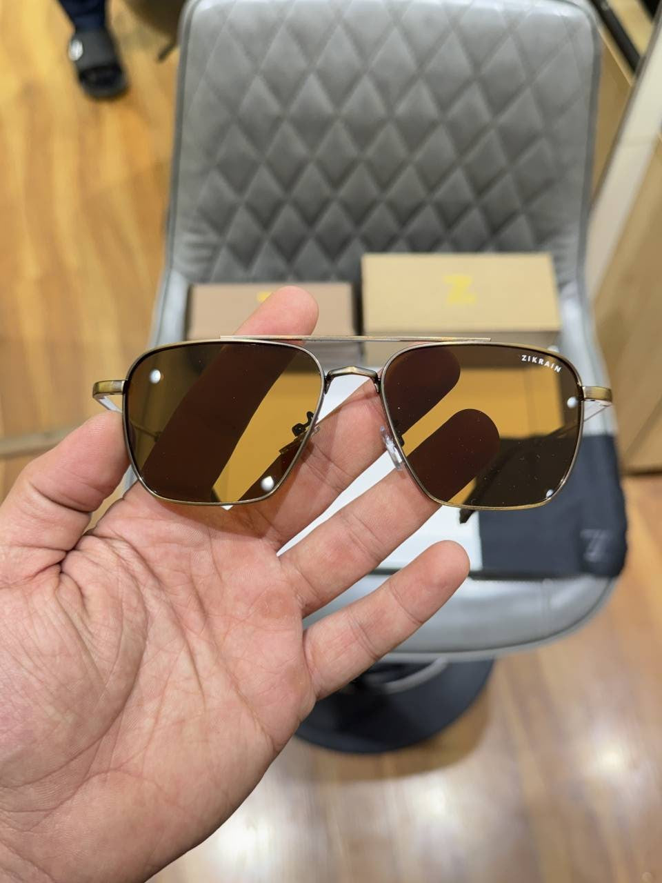 Zikrain brown boat sunglasses