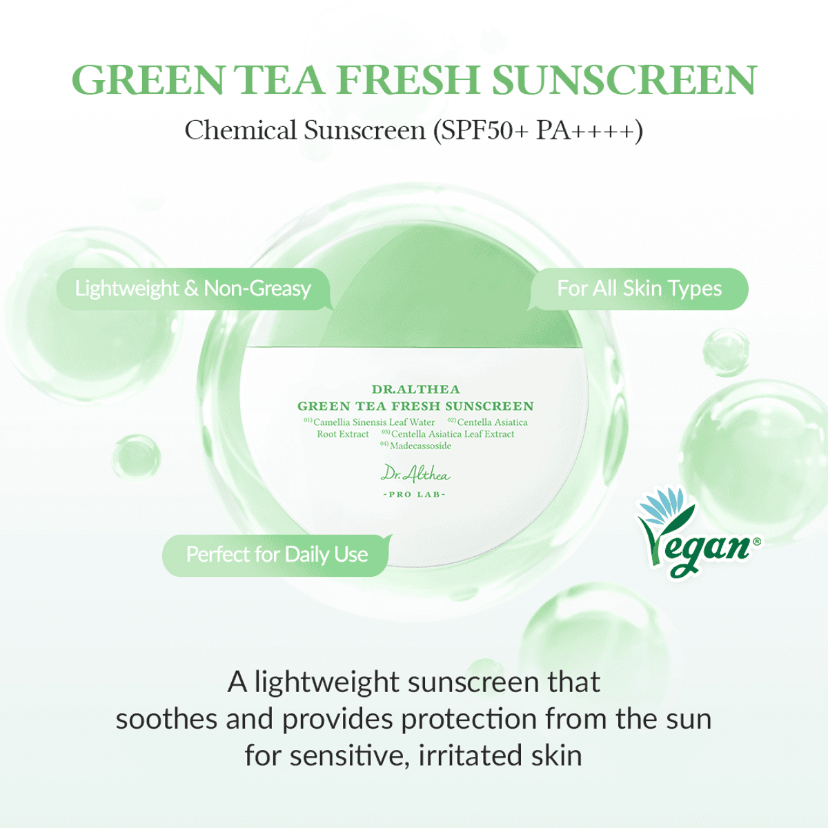Dr. Althea Green Tea Fresh Sunscreen SPF50 45ml