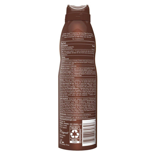 Hawaiian Tropic Protective Tanning Dry Oil Continous Spray SPF30 149g