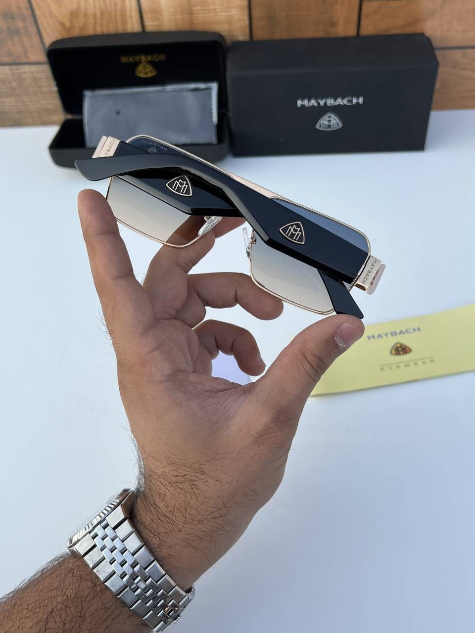 Maybach sea green sunglass