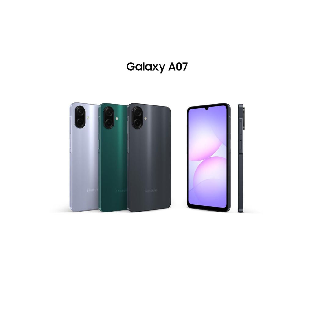 Samsung Galaxy A07 LTE, Android Smartphone, 64GB Storage, 4GB RAM, Black