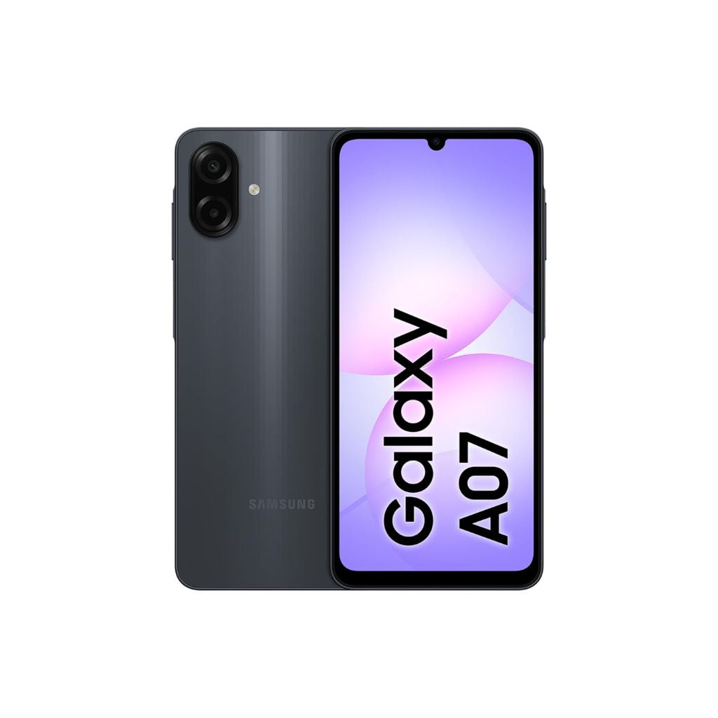 Samsung Galaxy A07 LTE, Android Smartphone, 64GB Storage, 4GB RAM, Black