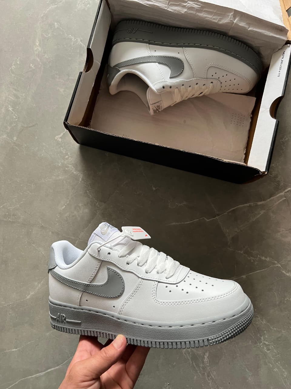 Nike Air Force 1 '07 'White Light Smoke Grey'
