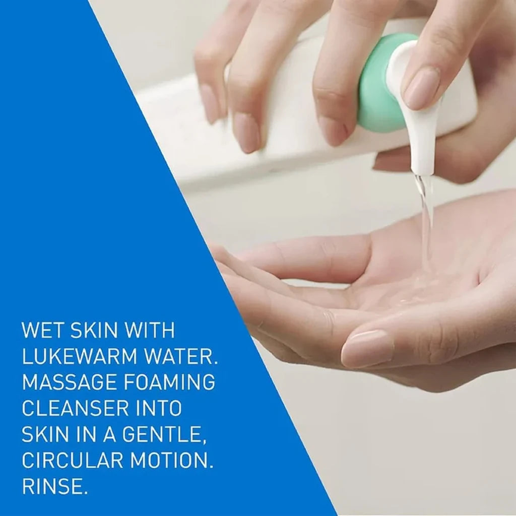 CeraVe Foaming Cleanser 473ml – Gel Nettoyant Visage Anti-Excès de Sébum